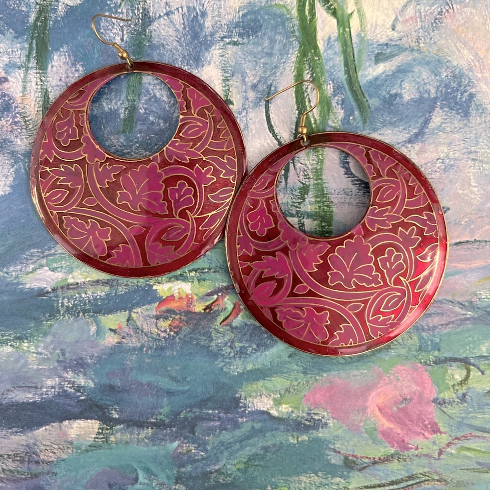 Paisely Statement Earrings